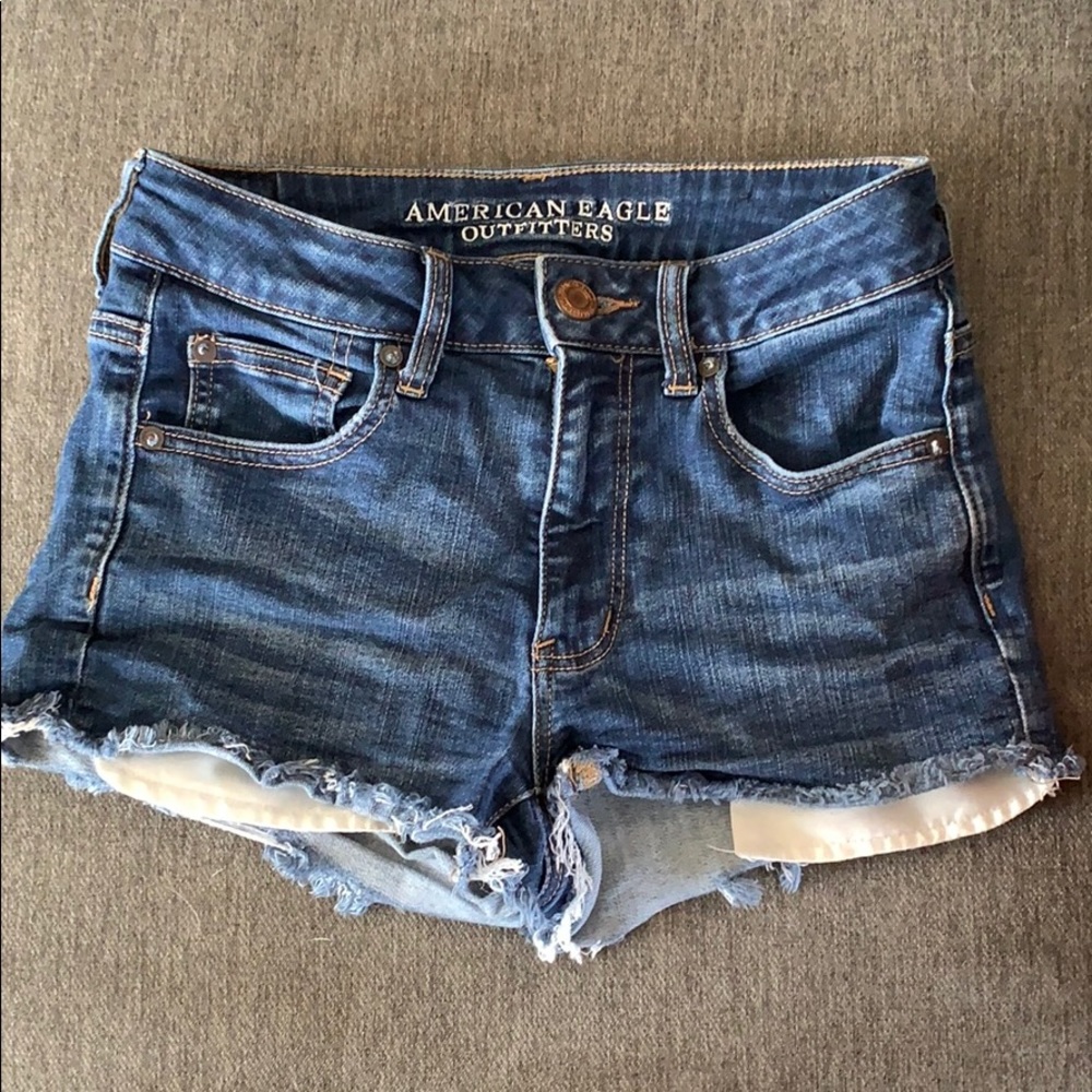 American Eagle Jean shorts hi-rise shortie